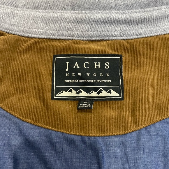 JACHS New York Fully Lined Wool Blend Shirt Jacket Gray Men's Collar XL - Picture 4 of 9